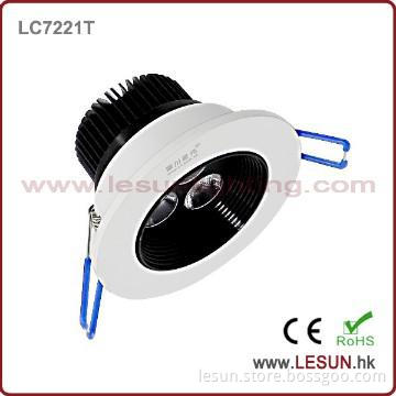 White anti-glare soft 3w Osram led ceiling spot light LC7221T